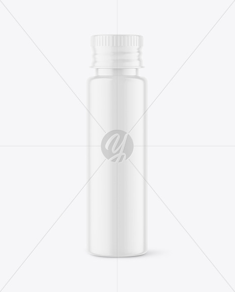 Matte Bottle With Label Mockup
