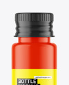Matte Bottle With Label Mockup