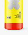 Matte Bottle With Label Mockup