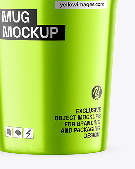 Metallic Mug Mockup