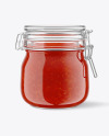 Glass Caviar Jar With Clamp Lid Mockup