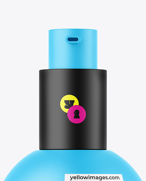 Matte Bottle W/ Pump Mockup