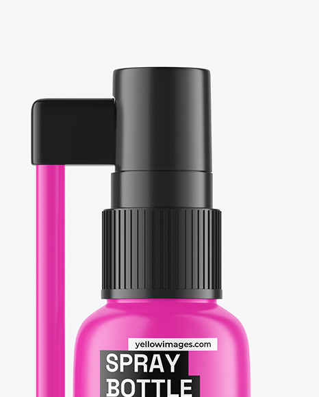 Matte Spray Bottle Mockup