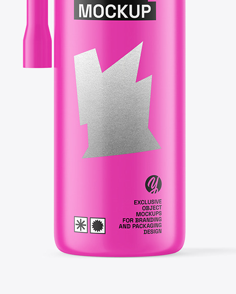 Matte Spray Bottle Mockup