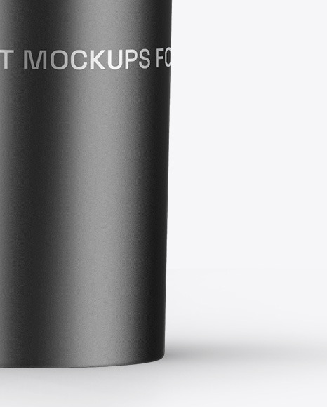 Matte Metallic Cosmetic Tube Mockup