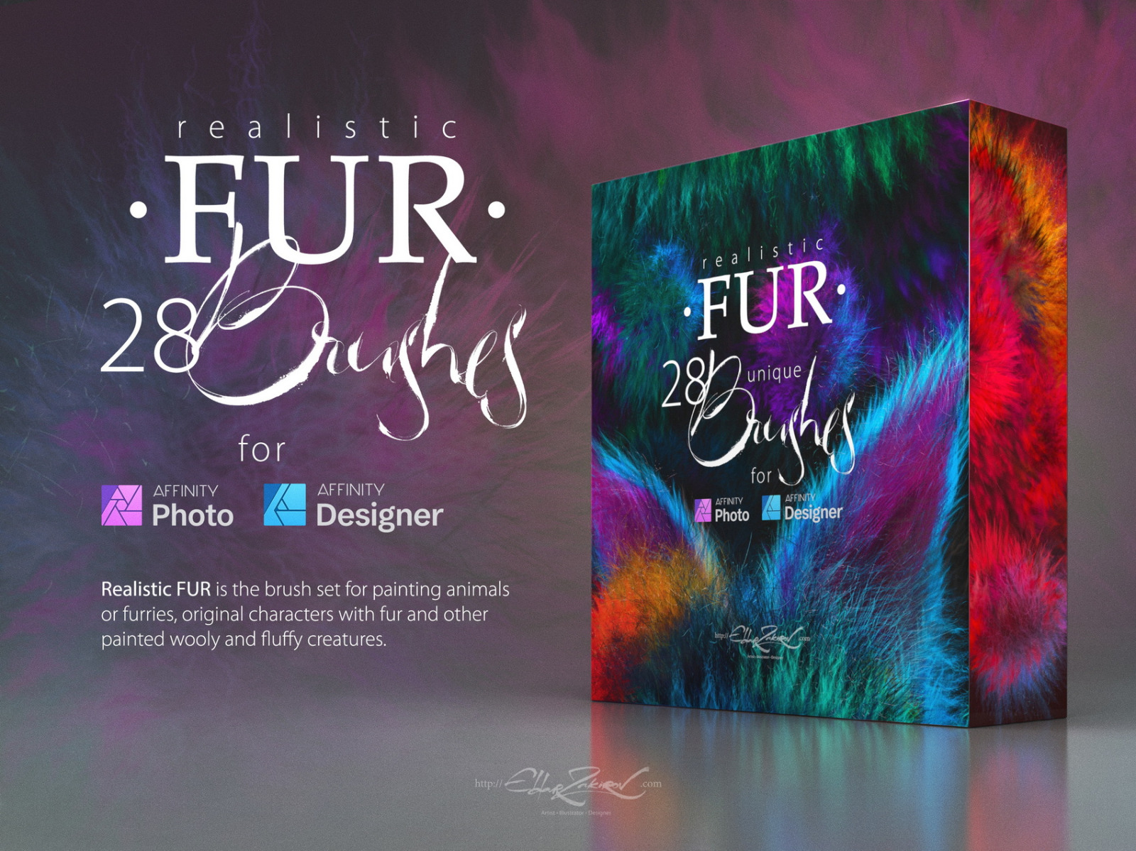 Realistic FUR Brushes for Affinity Photo & Designer Realistic FUR Brushes for Affinity Photo & Designer