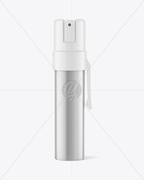 Matte Metallic Spray Bottle Mockup