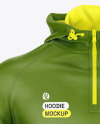 Quarter Zip Hoodie Raglan Mockup