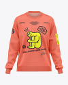 Women's Oversize Sweatshirt Mockup - Front View