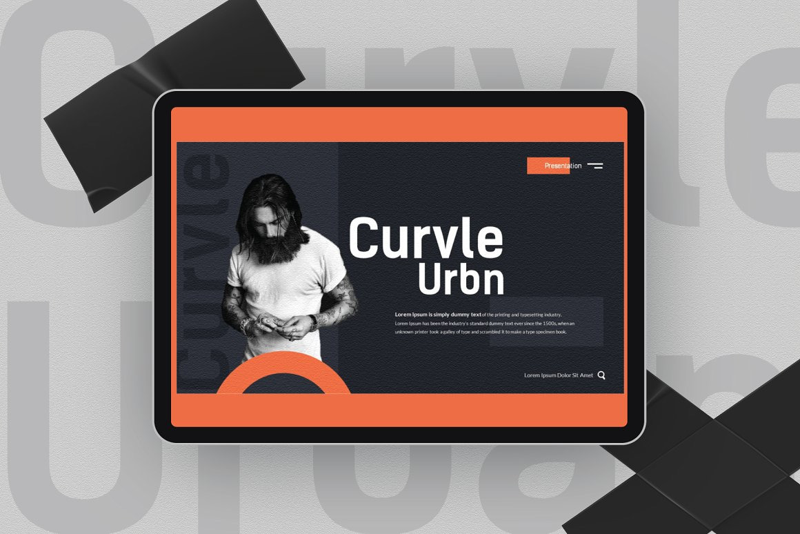 Curvle Powerpoint Template