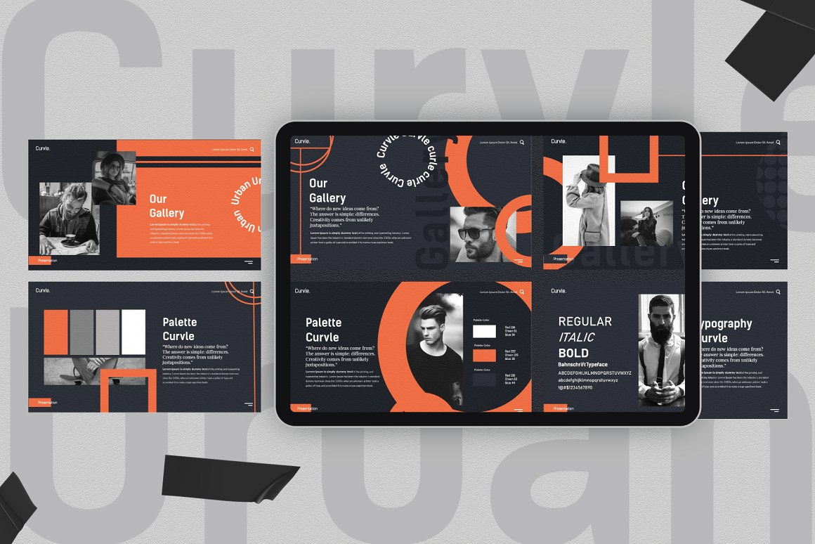 Curvle Powerpoint Template