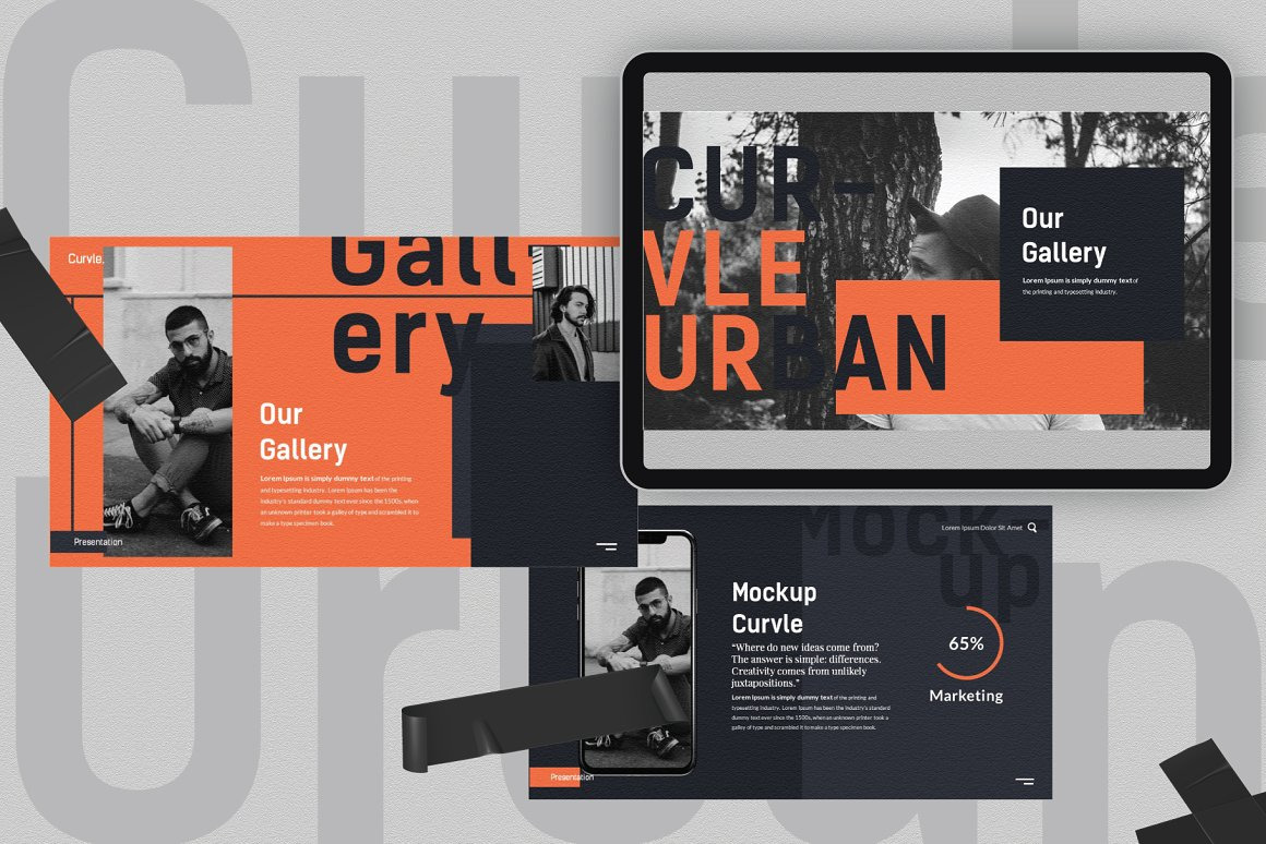 Curvle Keynote Template