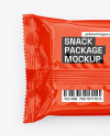 Glossy Snack Package Mockup