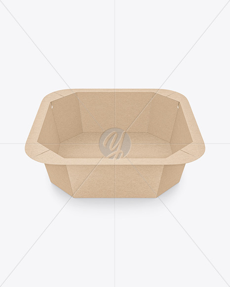 Kraft Paper Tray Container Mockup