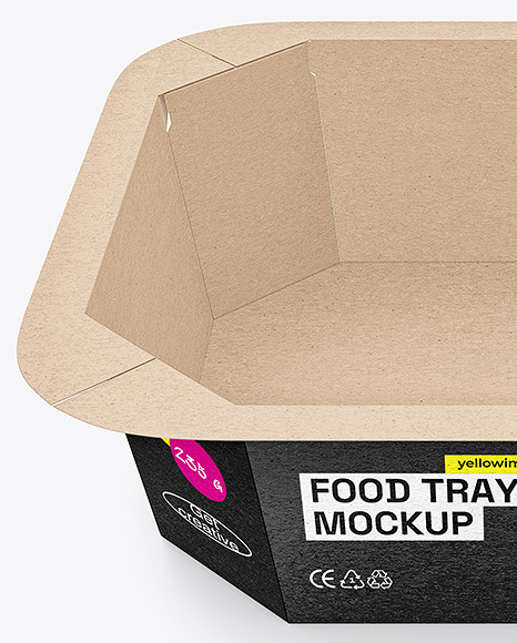 Kraft Paper Tray Container Mockup