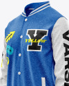 Heather Varsity Jacket Mockup