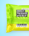 Matte Metallic Snack Package Mockup