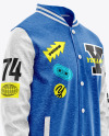 Heather Varsity Jacket Mockup