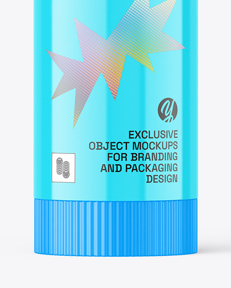 Glossy Stick Bottle Mockup