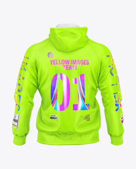 Quarter Zip Hoodie Raglan Mockup