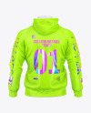 Quarter Zip Hoodie Raglan Mockup