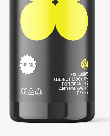 Glossy Plastic Spray Bottle Mockup