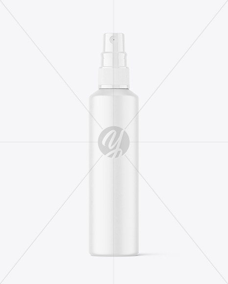 Matte Plastic Spray Bottle Mockup