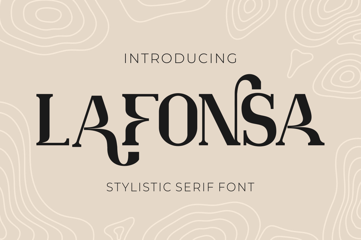 LAFONSA - STYLISTIC SERIF FONT