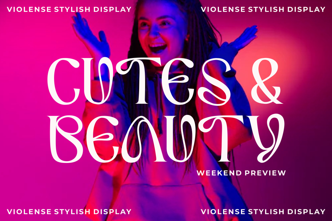 Violense - Stylish Display Font Violense - Stylish Display Font