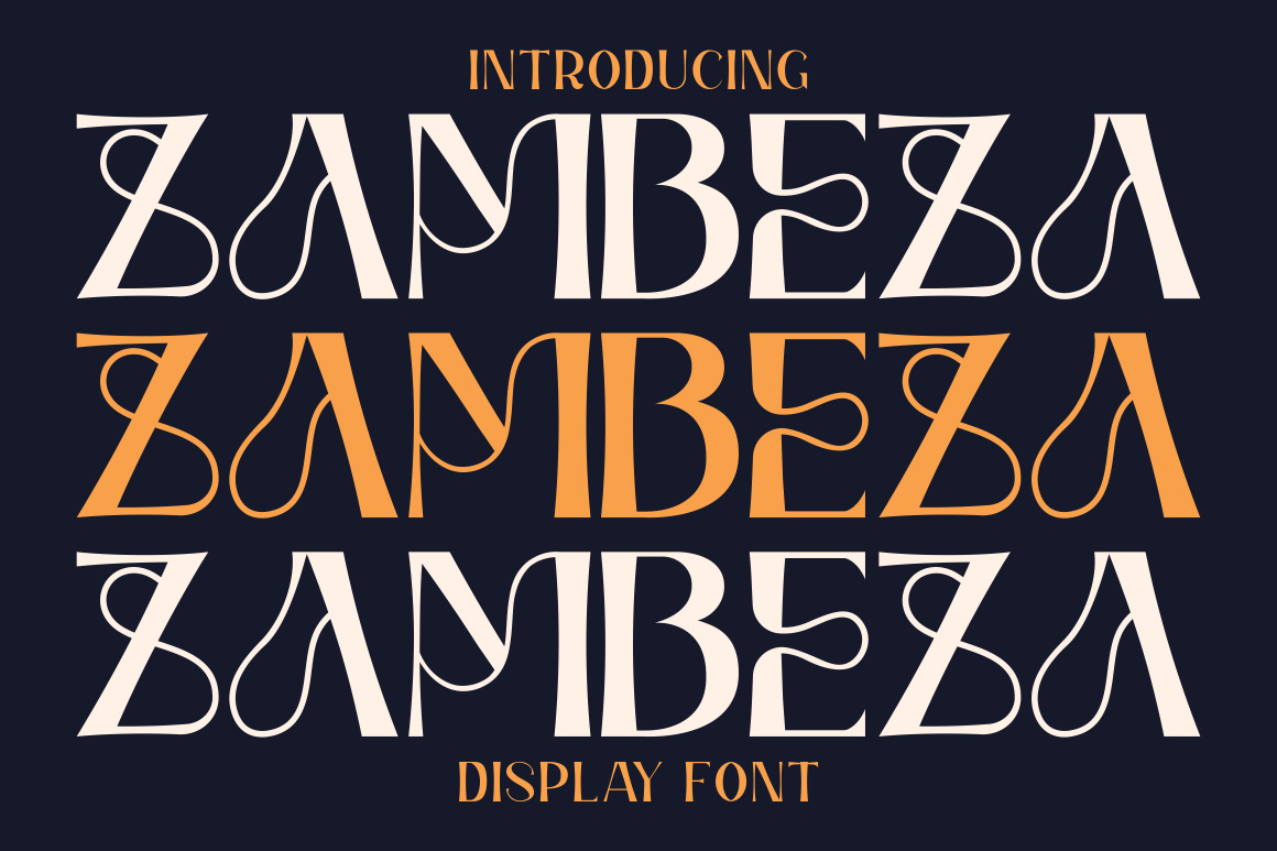 Zambeza - Display Font