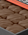 Opened Kraft Box of Chocolate Sweets Mockup