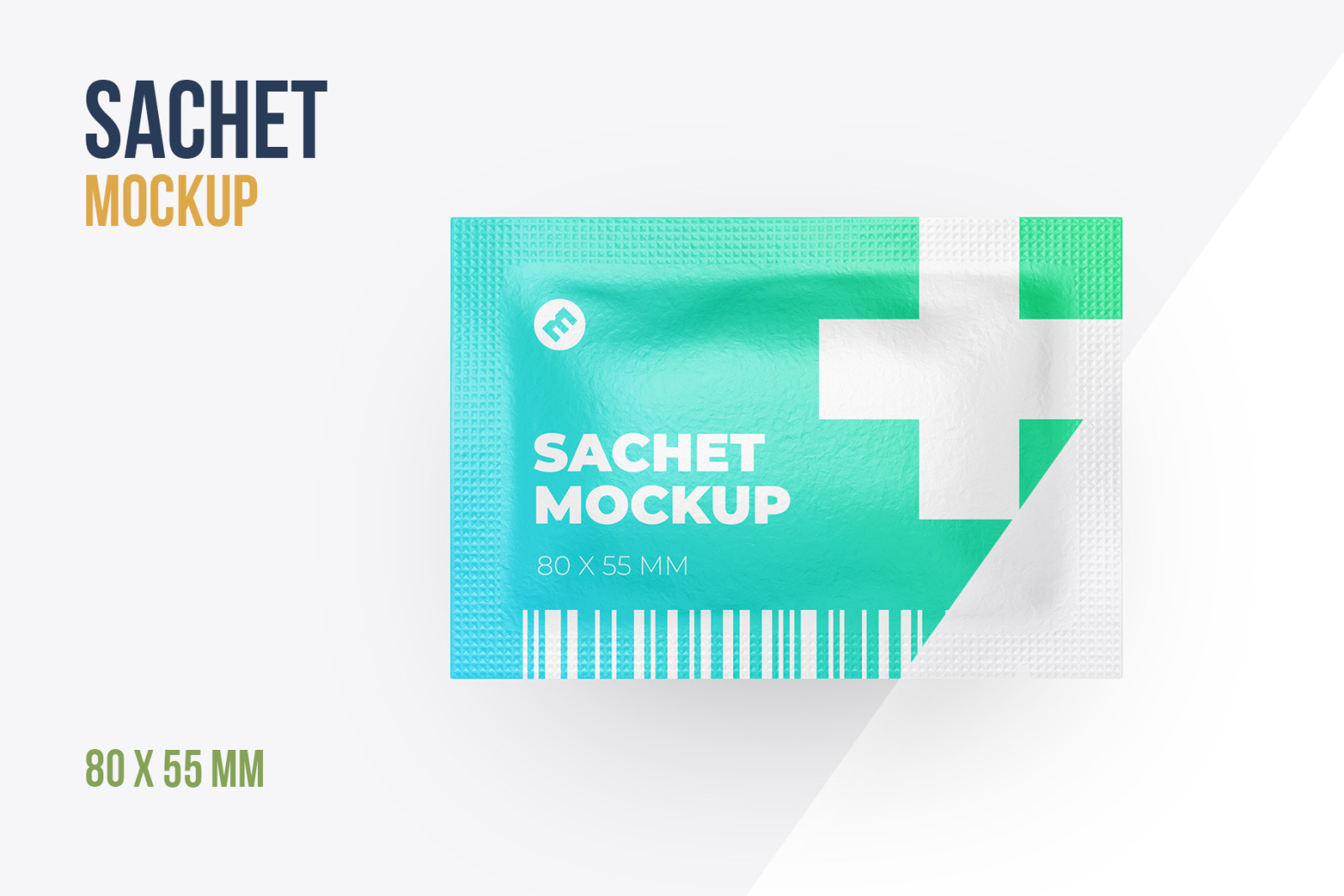 Sachet Mockup 80x55mm Sachet Mockup 80x55mm