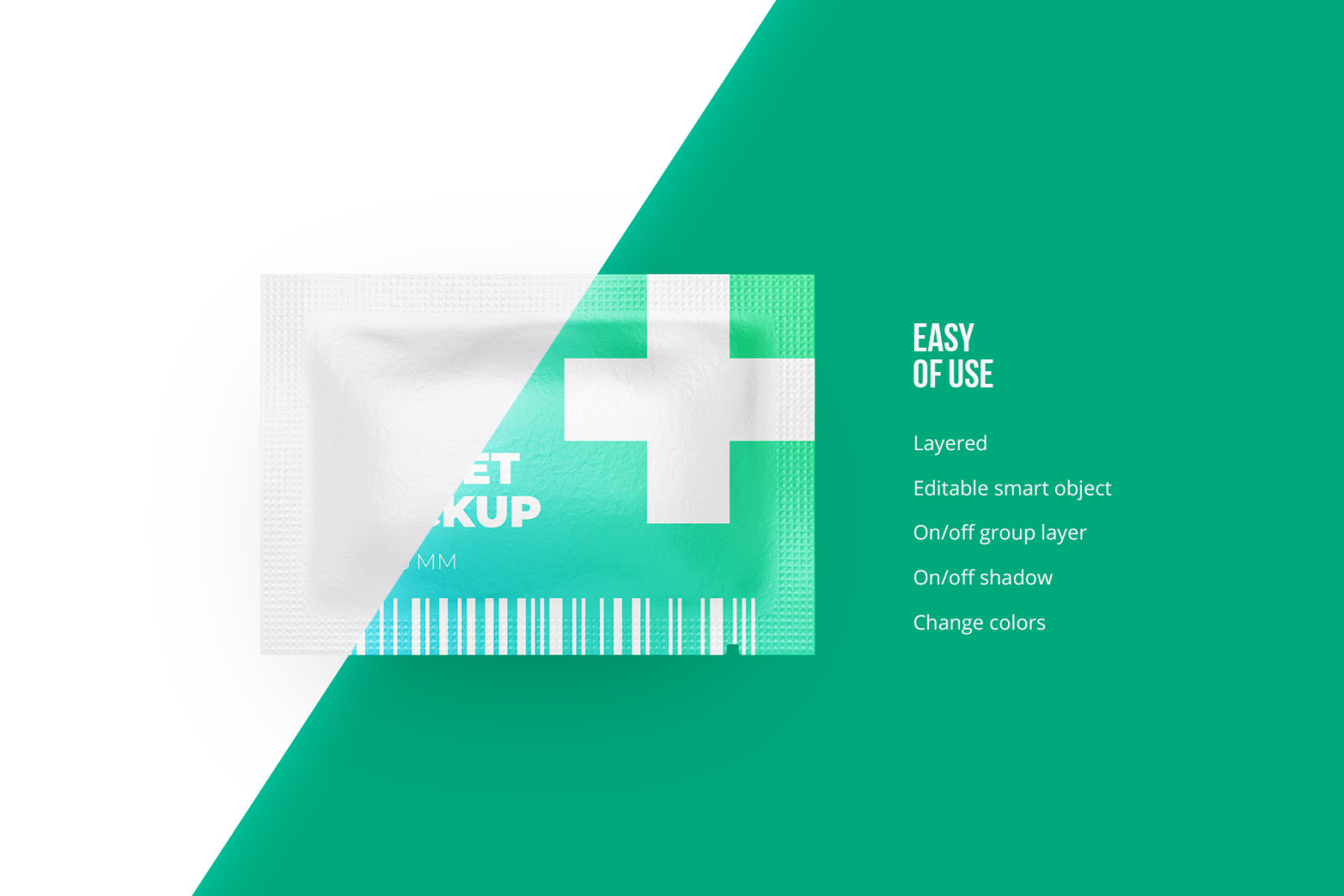 Sachet Mockup 80x55mm Sachet Mockup 80x55mm