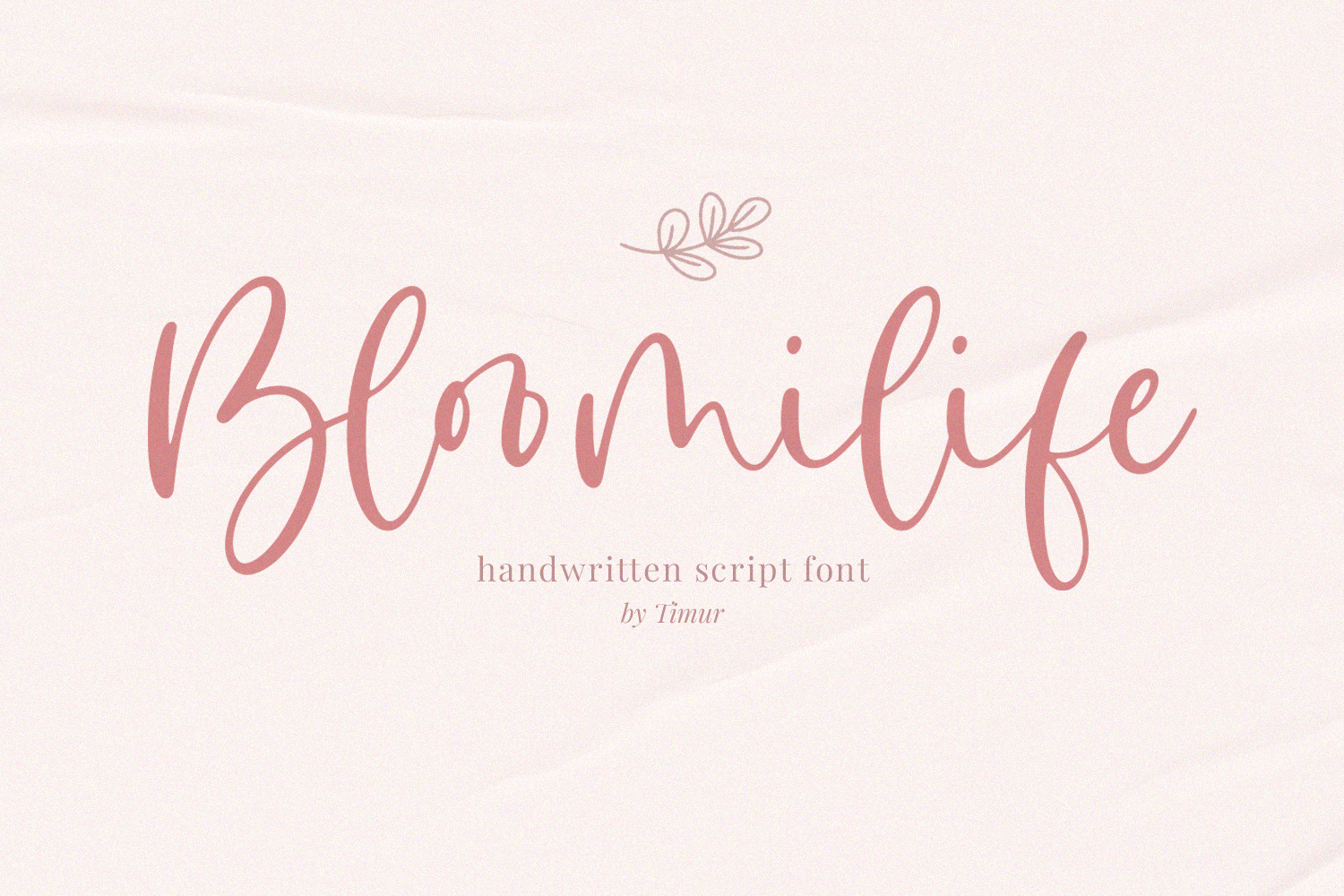 Bloomilife A Handwritten Font Bloomilife A Handwritten Font