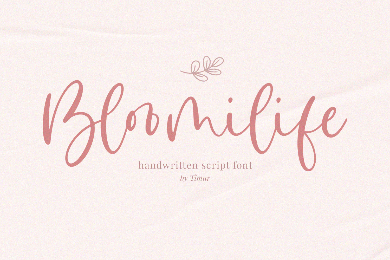 Bloomilife A Handwritten Font