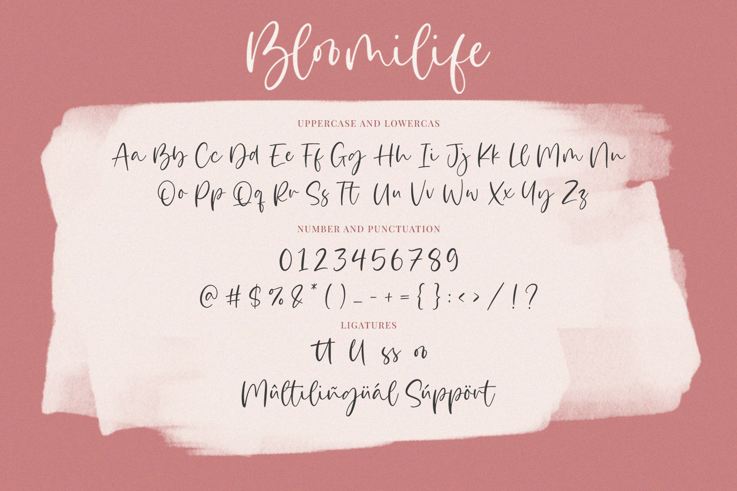 Bloomilife A Handwritten Font