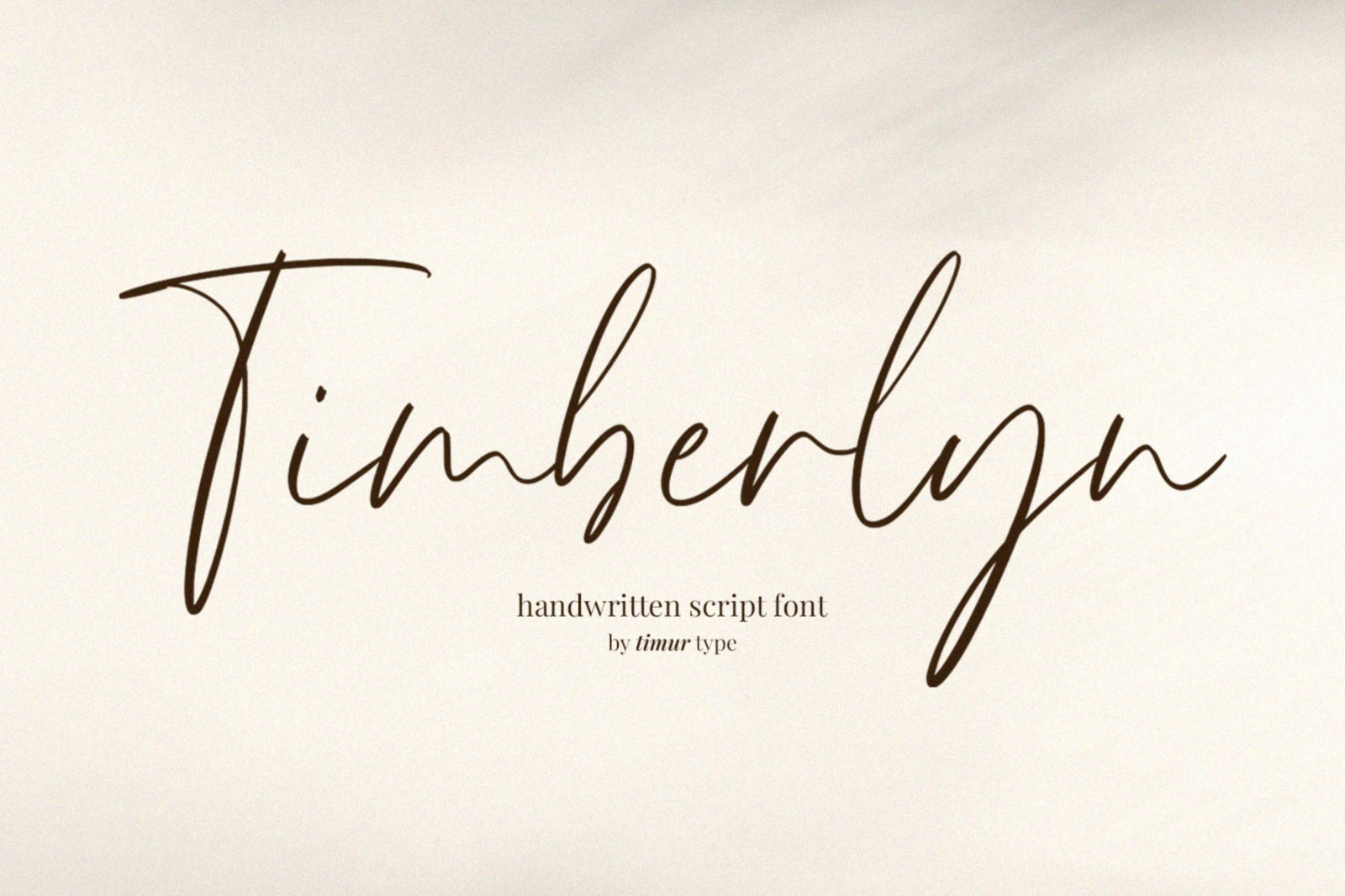 Timberlyn - Fonts