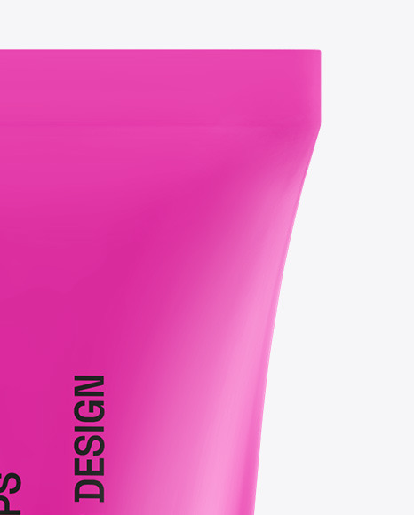 Glossy Cosmetic Tube Mockup