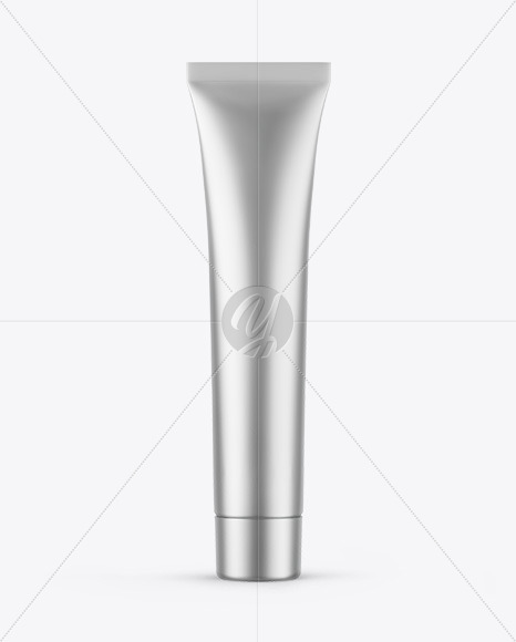 Matte Metallic Cosmetic Tube Mockup