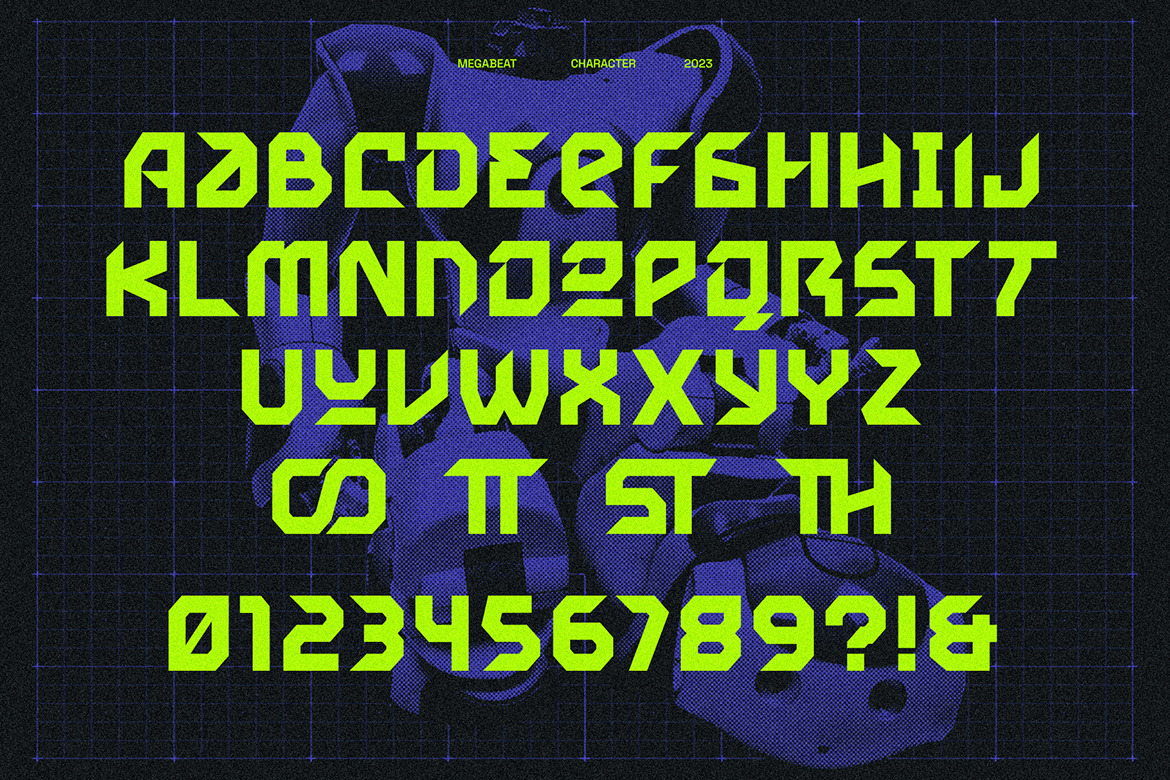 Megabeat - Retro Futurism Fonts