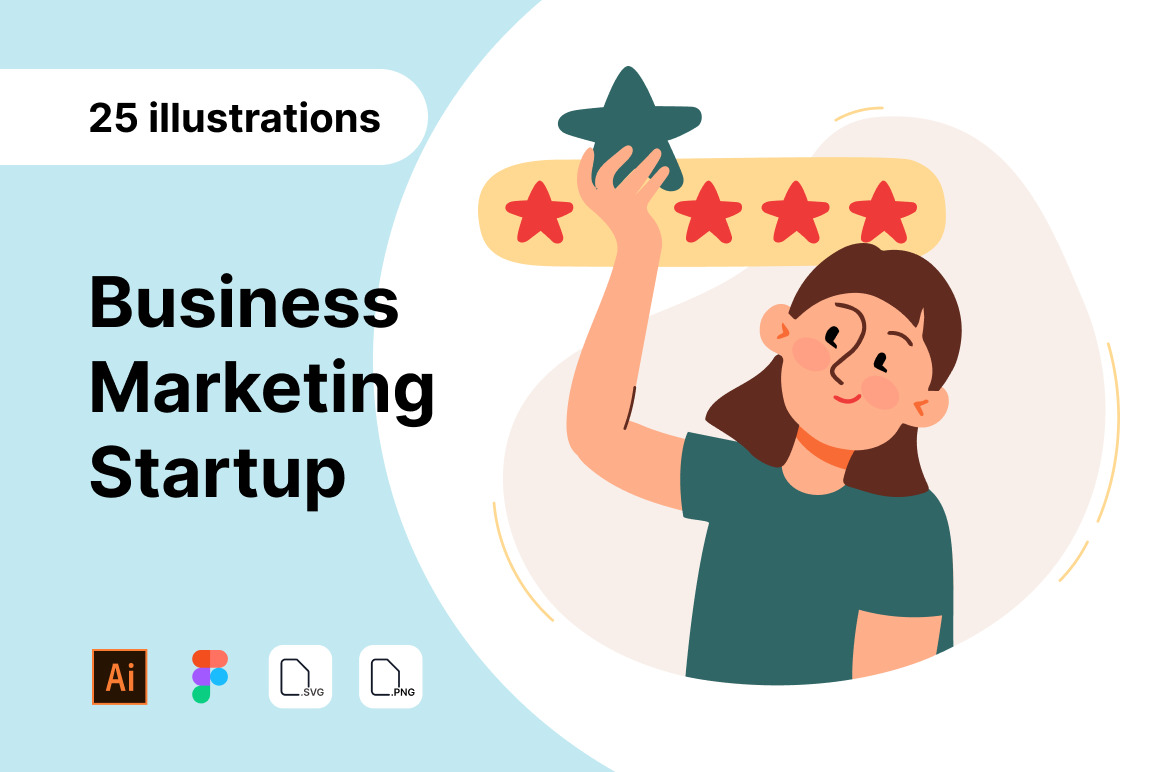 25 stylish unique character illustrations Business Marketing Startup 25 stylish unique character illustrations Business Marketing Startup