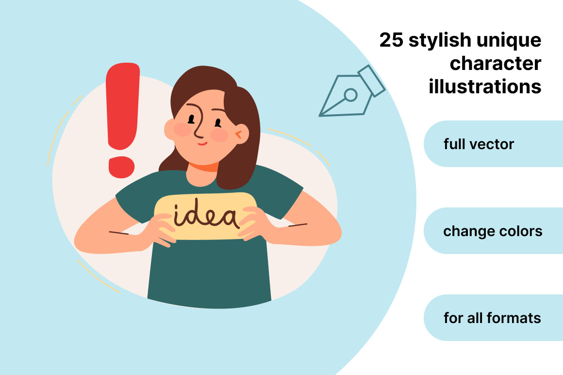 25 stylish unique character illustrations Business Marketing Startup 25 stylish unique character illustrations Business Marketing Startup