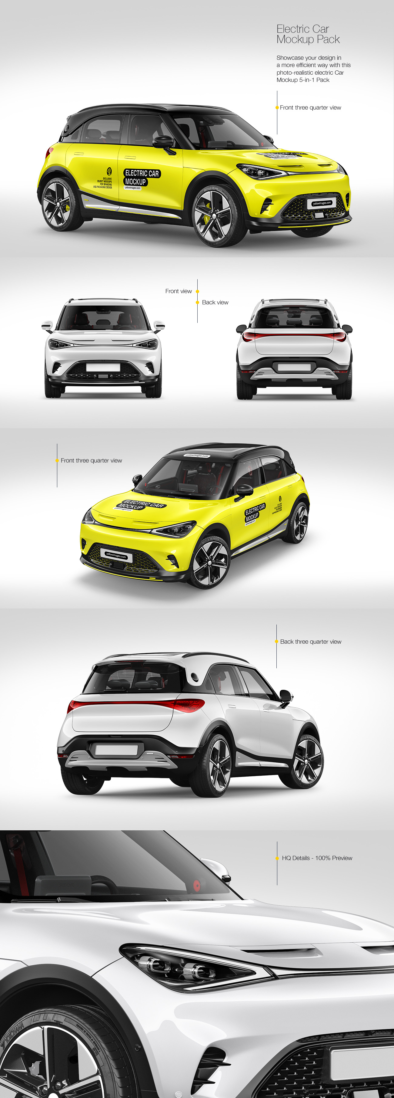 Electric Car Mockup Pack