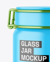 Matte Jar w/ Clamp Lid Mockup