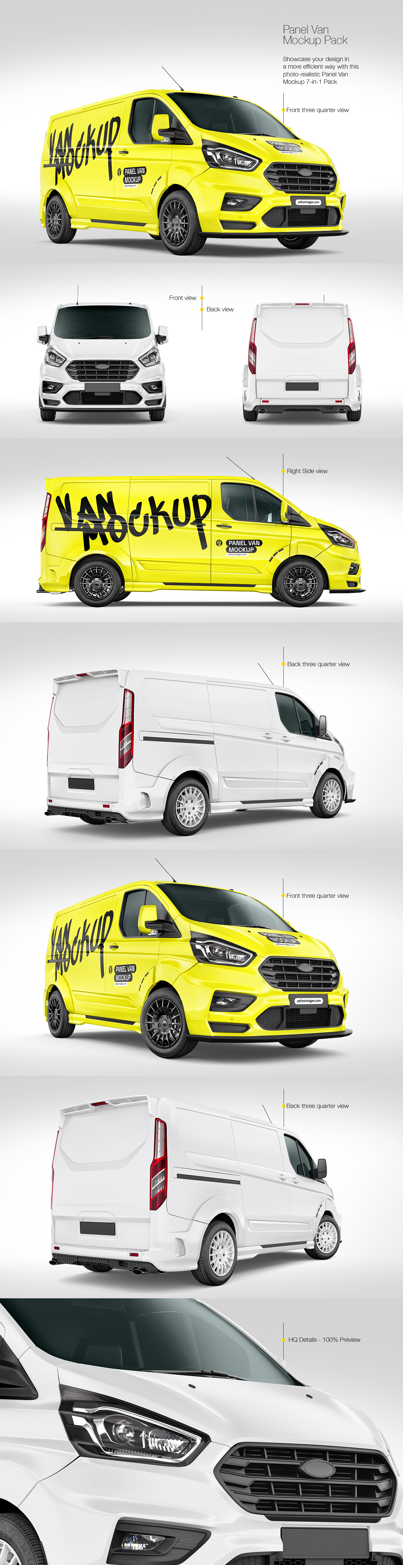 Panel Van Mockup Pack