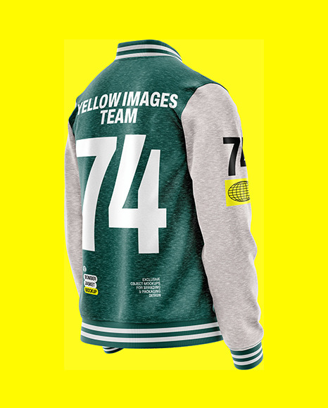 Heather Varsity Jacket Mockup