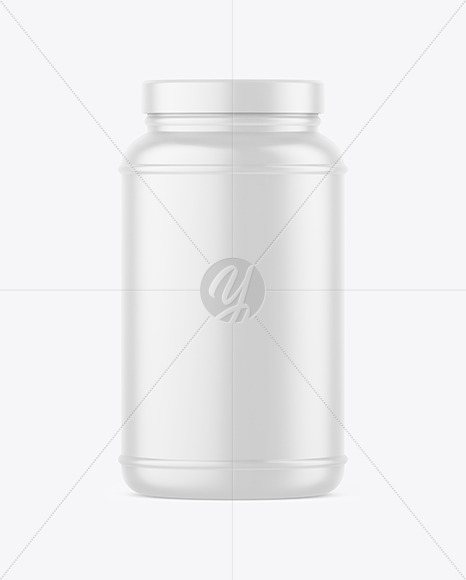 Matte Protein Jar Mockup