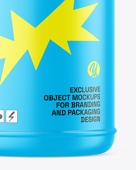 Matte Protein Jar Mockup