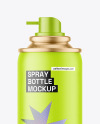 Matte Spray Bottle Mockup