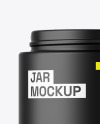 Matte Jar W/ Wooden Cap Mockup